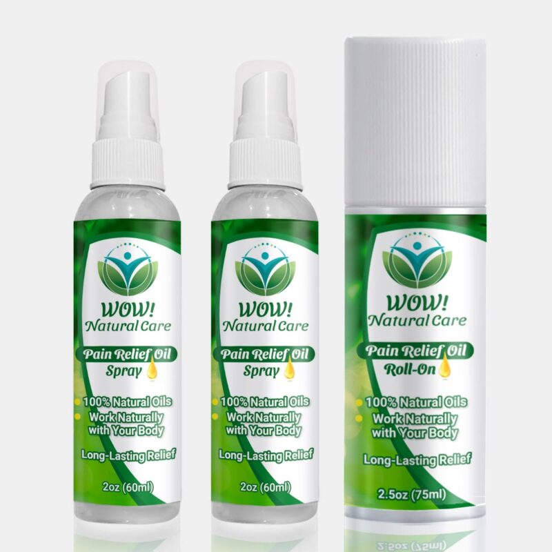 2  Spray-on Relief (2oz) + 1 Roll-on Relief (2.5oz)